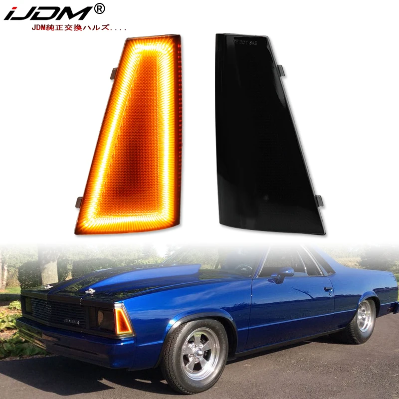 iJDM Car LED Front Side Marker Corner Lights For 19801981 Chevrolet
