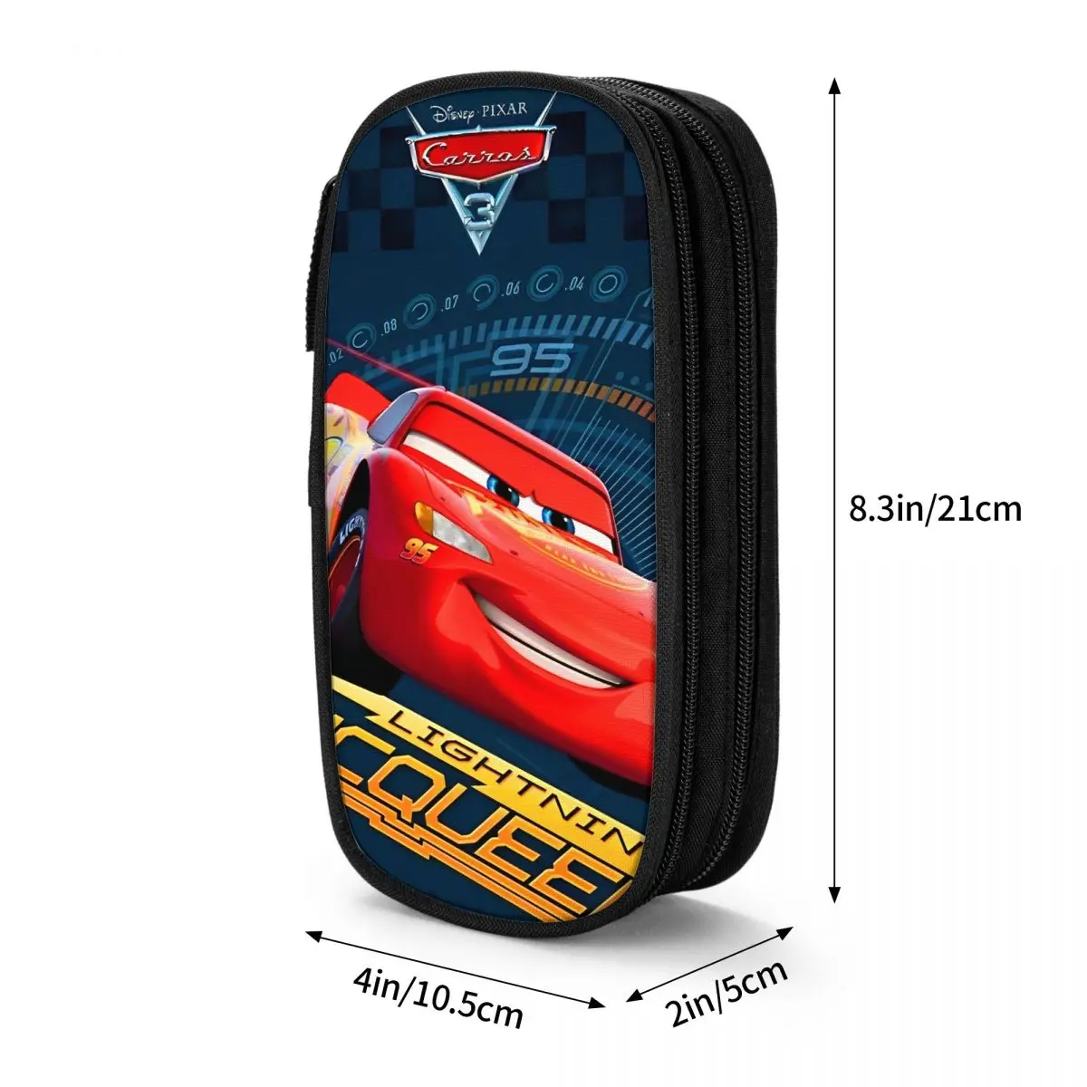 Cars Lightning McQueen Pencil Cases Life Is A Highway Pen Bag Student Big Capacity School Supplies Gifts Pencilcases
