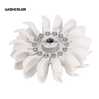 Wishcolor Pelton Wheel Turbine Pelton Water Wheel 96mm/3.8" in External Diameter Used to DIY Hydro Generators 1