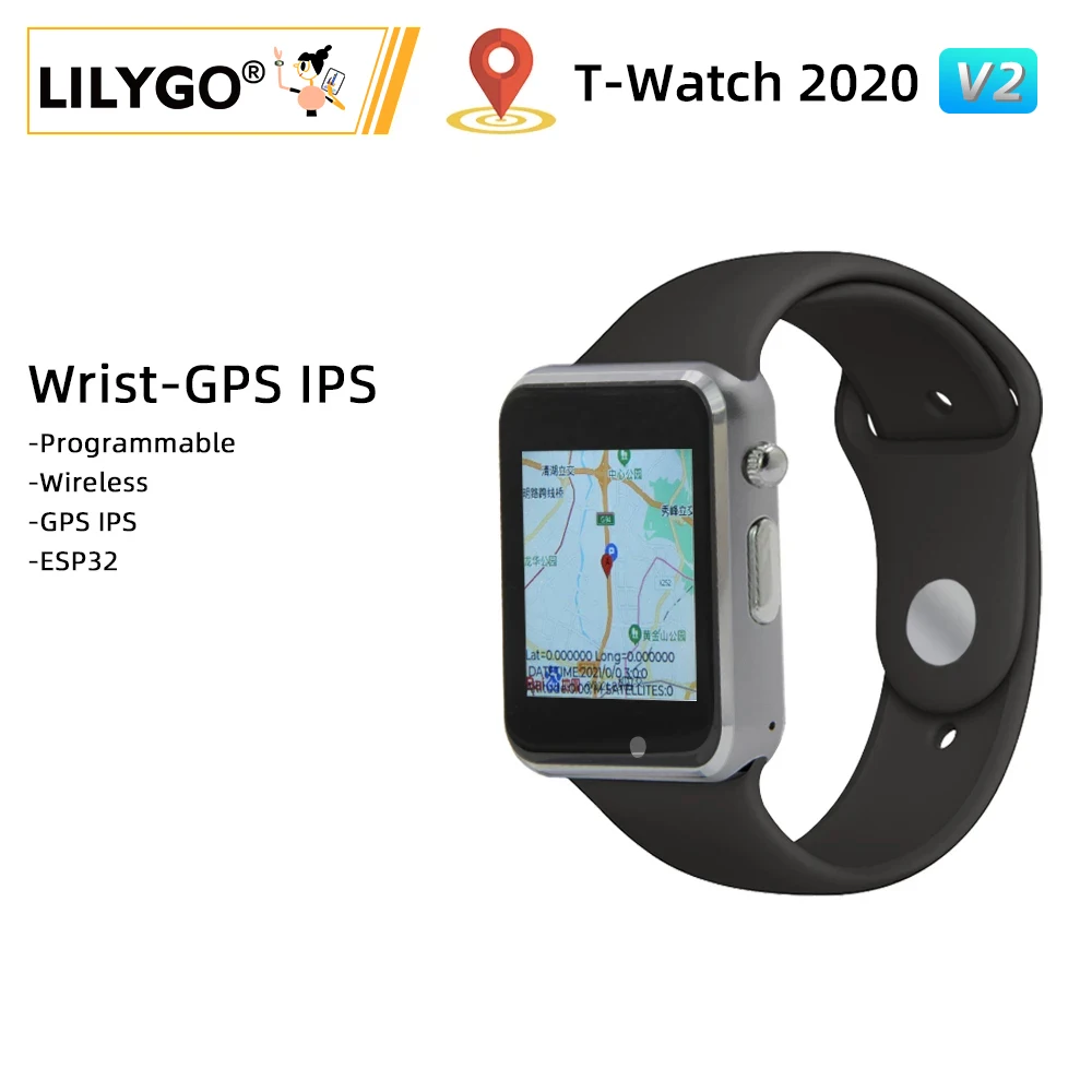 

LILYGO® TTGO T-WATCH 2020 V2 GPS IPS Open Source ESP32 WIFI Bluetooth Capacitive Touch Screen Programmable Watch Vibration Motor