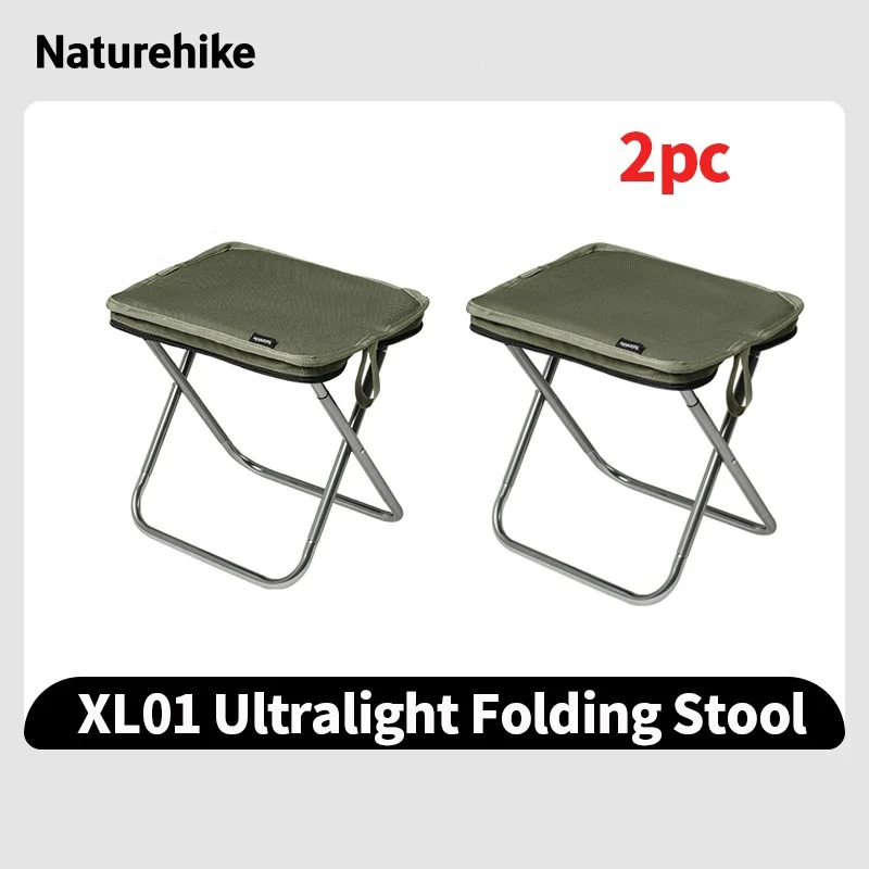 Chaise camping Naturehike 2024 ultra-légère aluminium - siège pêche pliant haute capacité plage
