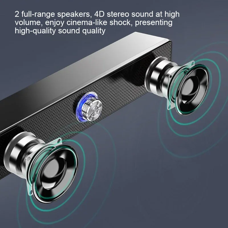 

Home Theater Sound System Bluetooth Speaker 4D Surround Soundbar Computer Speaker For TV Soundbar Box Subwoofer Stereo Music Box