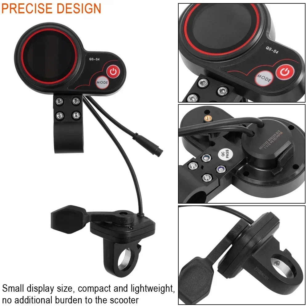 Description Picture 5 of itemElectric Scooter Thumb Throttle QS-S4 LCD Display 36-60V 72V for Zero 9 Zero 8X Zero10 Zero10X 11X E-scooter QS-S4 Display Parts