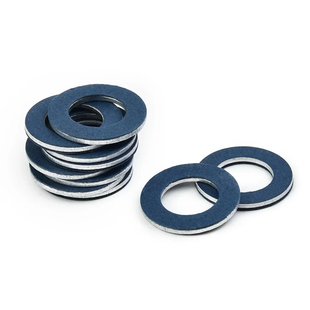 Oil Drain Plug Gasket,Oil Drain Plug Seal Washer 100Pcs 12mm for TOYOTA for LEXUS SCION 90430-12031 90430-12028 095-156 65394