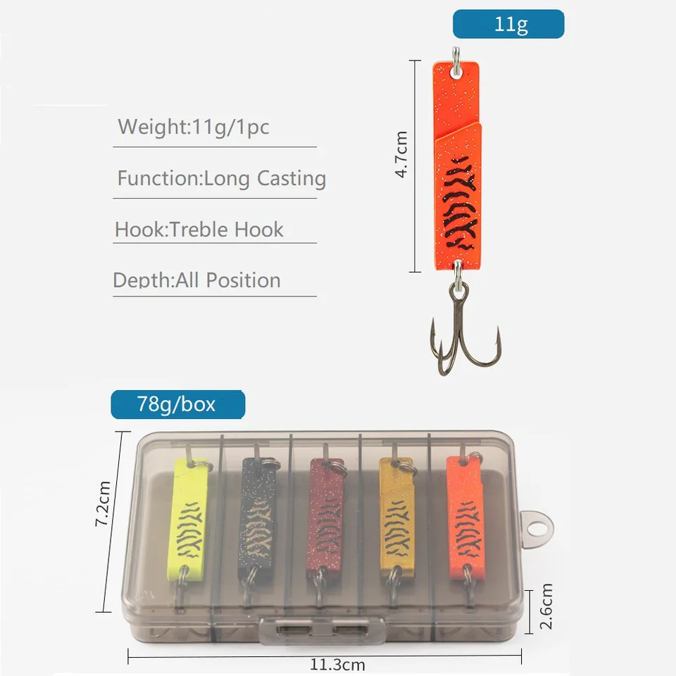 YOSOO Spinner Bait 3 pièces leurres de pêche en plumes Spinner cuillère