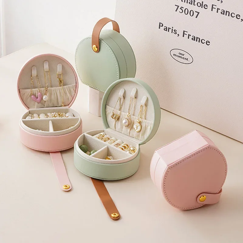Mini Jewelry Organizer Display Travel Jewelry Case Boxes Earrings Necklace thumbnail 5
