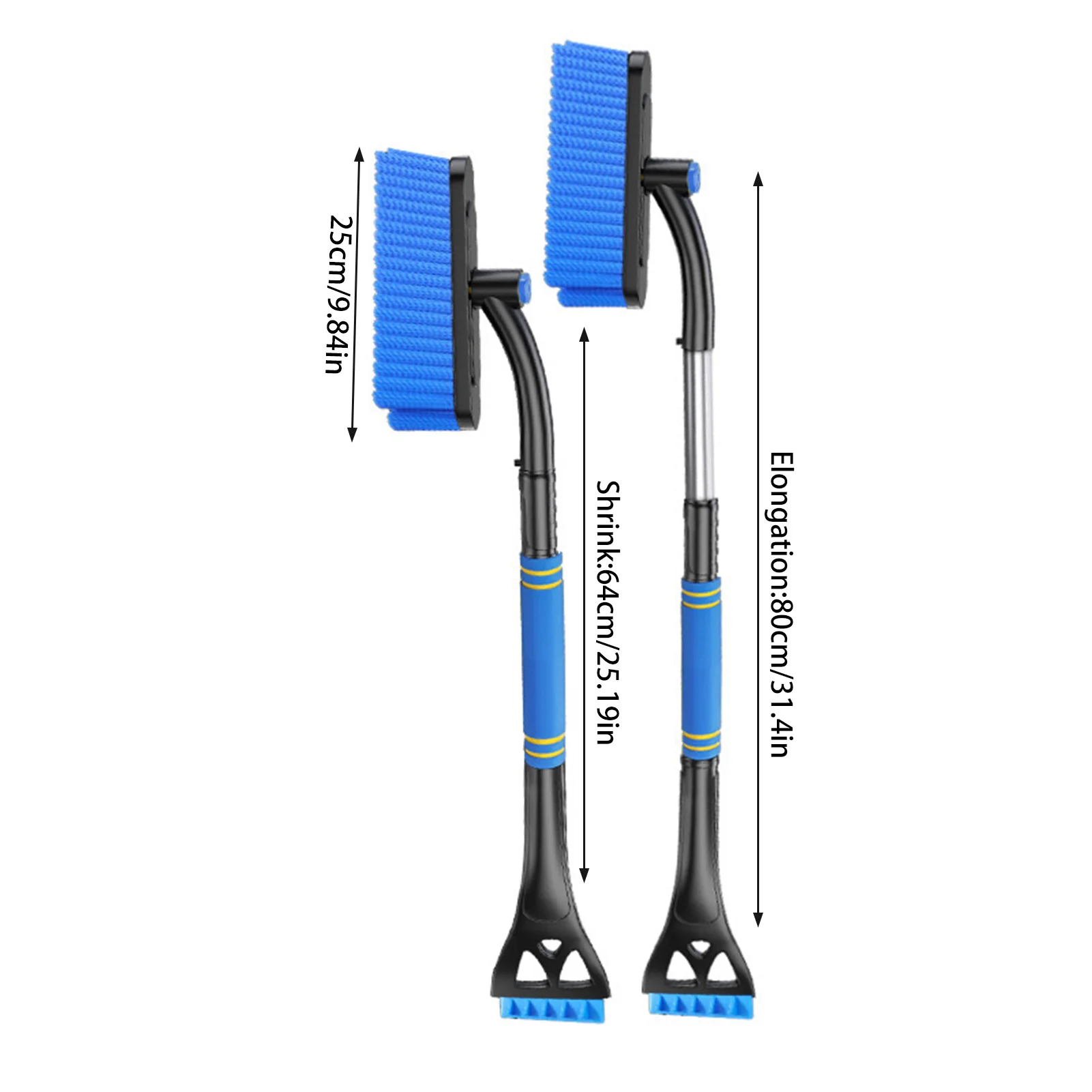 Winter Car Snow Cleaning Ice Scraper 3-in-1 Multifunction Telescopic Snow Plough Shovel Suitable for Holiday Season Gifts