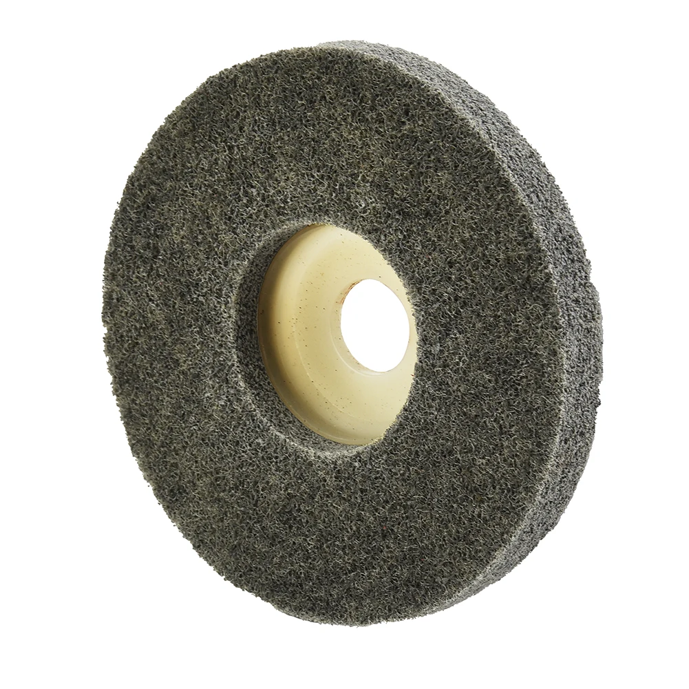 

Tool Buffing Wheel 4 Inch Dark Gray Abrasive Metal Nylon Fiber Polishing Buffing Wheel Disc Angle Grinder 1pcs
