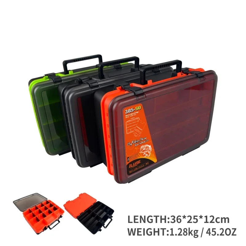 1pc Double-layer Fishing Lure Organizer Box, Multifunctional Portable  Tackle Storage Case