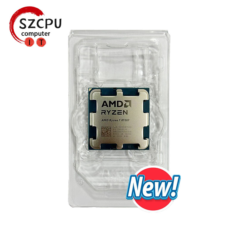 AMD Ryzen 7 8700F New R7 8700F 8 Cores 16 Threads 5GHz Desktop computer processor with AM5 Socket CPU