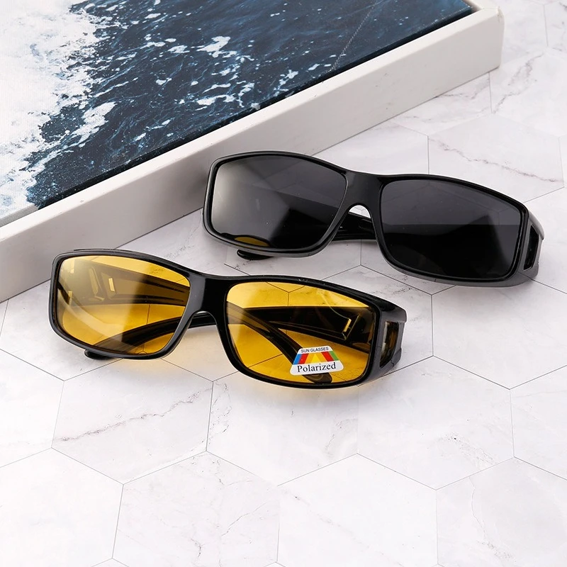 Nachtsicht-Polarisierte Sonnenbrille Auto-Nachtfahrbrille Fahrer-Schutzbrille Unisex Sonnenbrille UV-Schutz Sonnenbrille Eyewear – Detail 4
