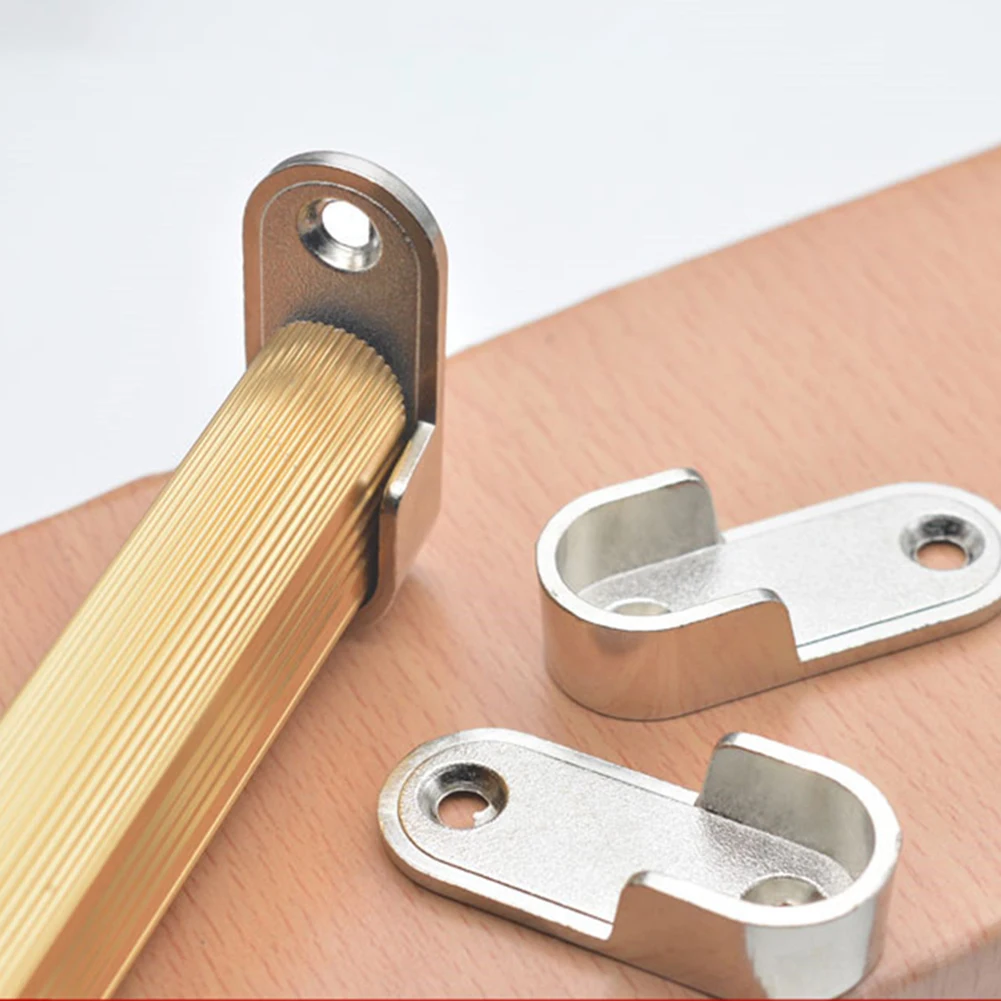 2pc Wardrobe Clothes Tube Support Closet Rod Pole End Bracket Thickening Holder Furniture Accessories Clothes Hanging Rod Holder shelf support folding shelf bracket shelf bracket