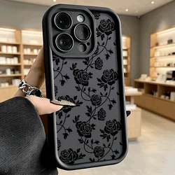 Black Rose Vines Anti - Drop Protective Phone Case Cover for Honor X8d (Black ZQSSTYN93)