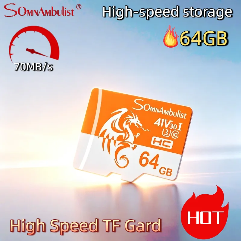SomnAmbulist 64GB 고속 미니 TF 카드 메모리 카드 클래스 10 U3 ..