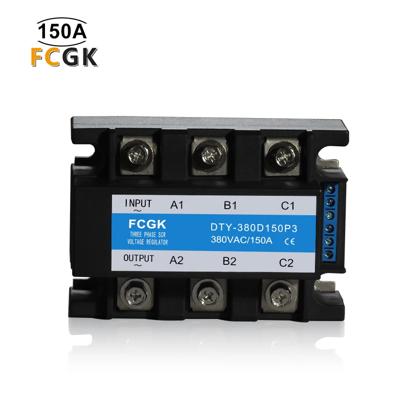 

FCGK 150A solid state relay three Phase Output SCR Power Regulator SSR-150DV 380VAC~440VAC 150 amp SSR relay