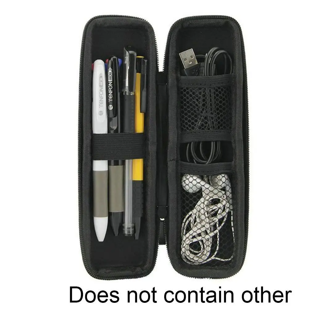 Black EVA Hard Shell Stylus Pen Pencil Case Holder Protective Multifunctional Storage Box Stationery Cosmetic Earphone Bag pencil case pen pencil case storage pouch pen holder stationery set
