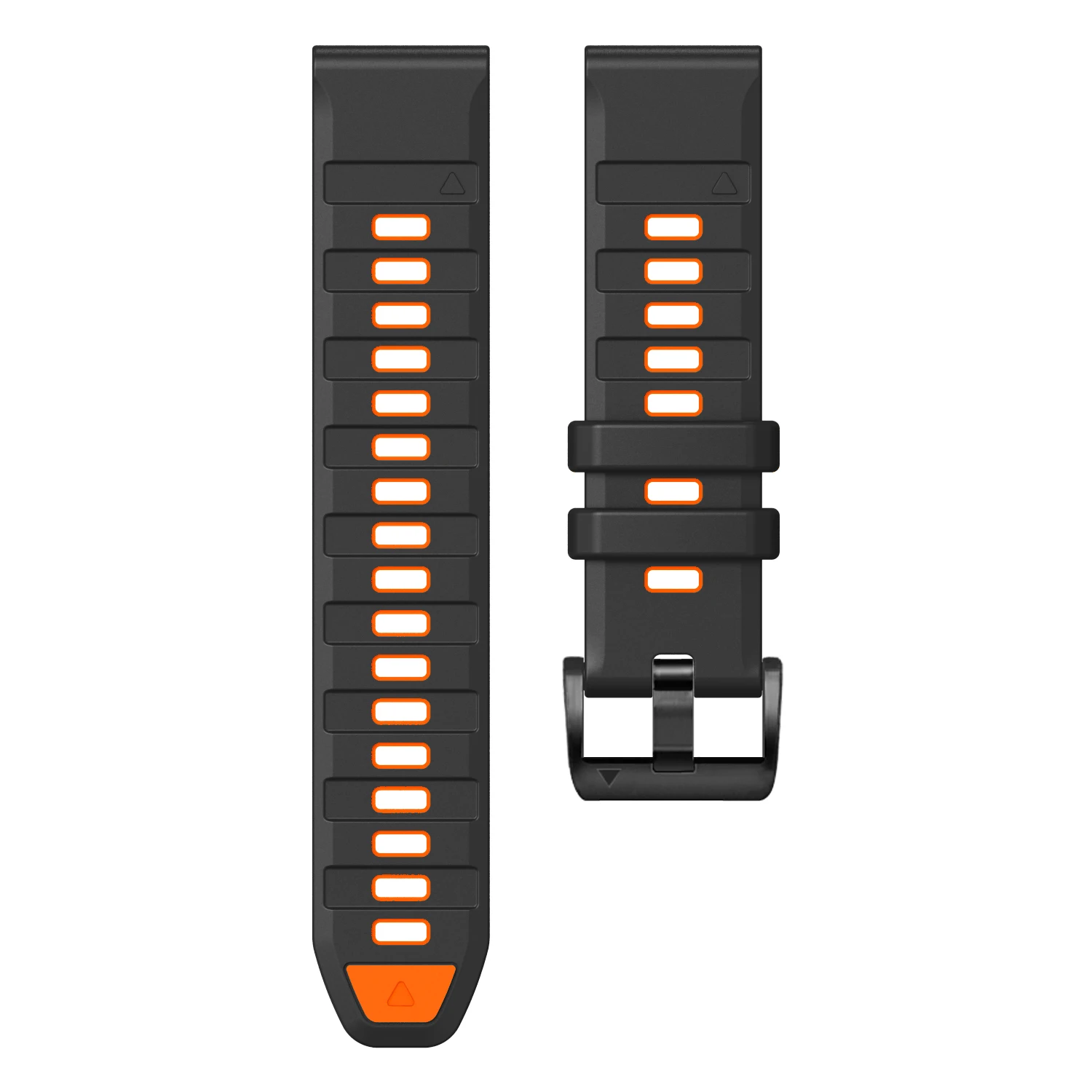 Enhanced Silicone Sport Watch Band - QuickFit Strap for Garmin Fenix and More