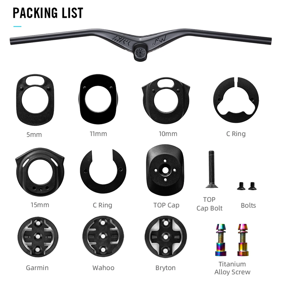 Guidon VTT Carbone Intégré Avec Support Ordinateur – Longueur 720-800 Mm, Diamètre 31.8 Mm, Neuf Avec Garantie 3 Ans