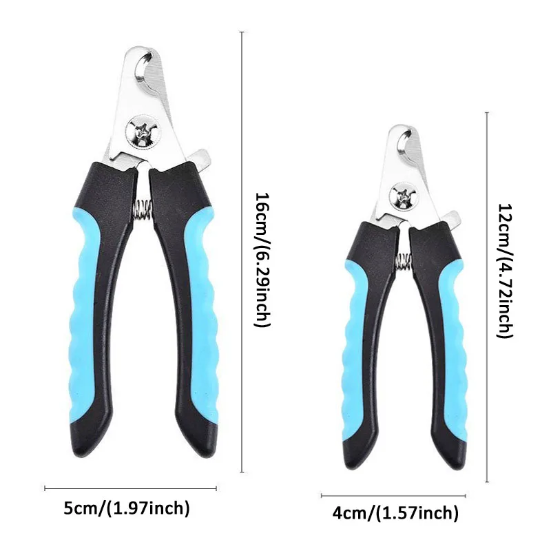 Pet Nail Clipper Pet Nail Scissors Pet Cat Dog Nail Clippers Stainless Steel Grooming Scissors With Files Professional Claw Trimming Cleaning Tools Dog Accessories