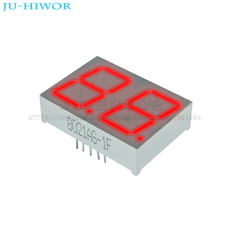 

10pcs 0.8 inch 10Pins C-C 8021AS C-A 8021BS 2 Digits Bits 7 Segment Red LED Digital Display Digitron Common Anode Cathode