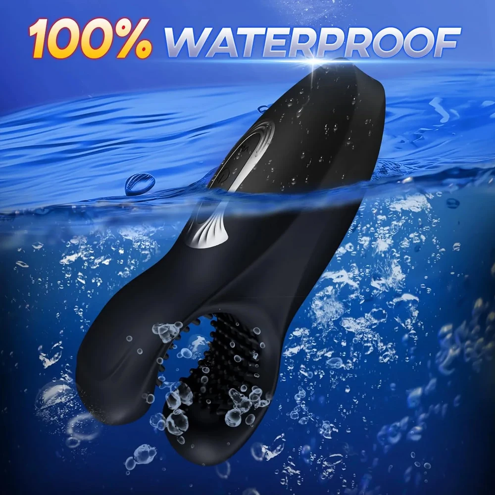 Male Glans Stimulate Massager Penis Delay Trainer Vibrator Bite Male Masturbator Auto Oral Climax Adult Sex Toy for Couple Male Sex Toys