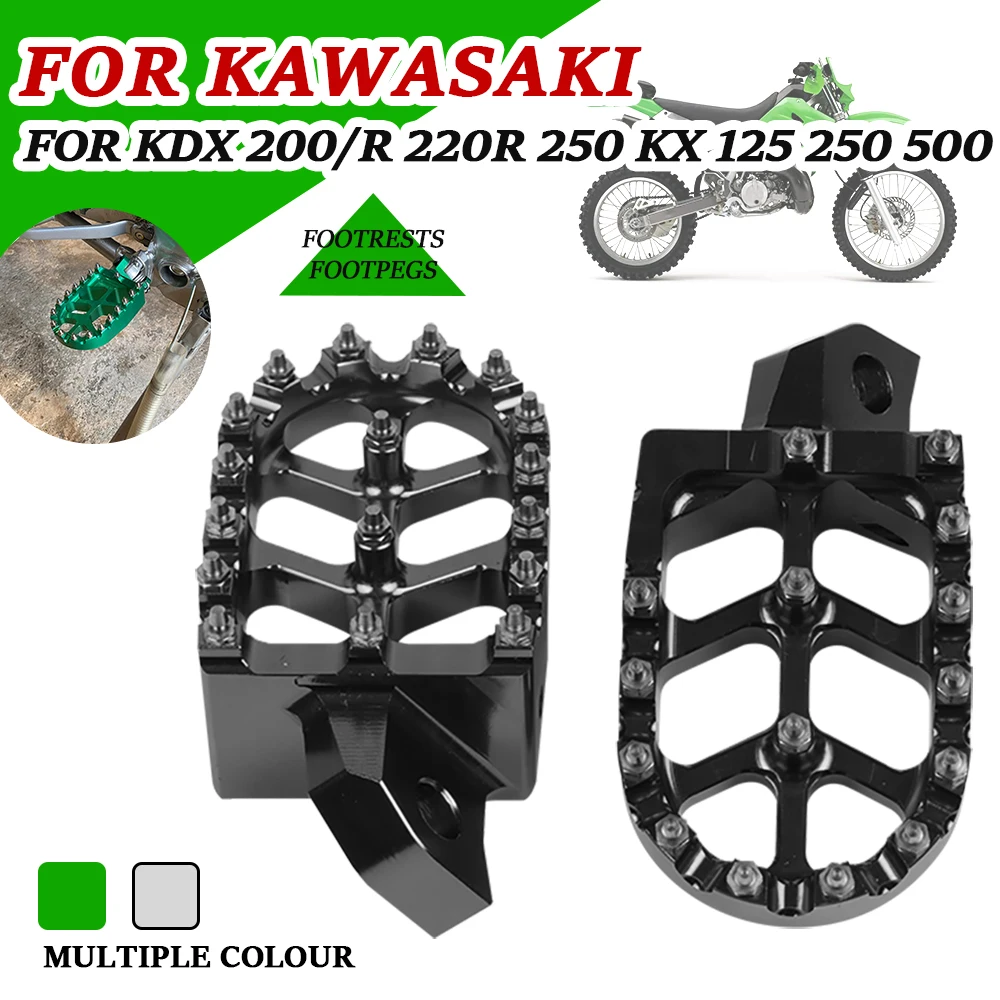 

Motorcycle Accessories Footrest Footpegs Foot Pegs Pedal For Kawasaki KDX200 KDX200R KDX220R KDX250 KX125 KX250 KX500 KDX 200 R