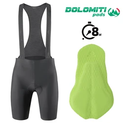 RION Men's Cycling Bib Shorts - Premium Performance Outdoor Riding Gear - EU Size - XXL (Men - Grey - D8)