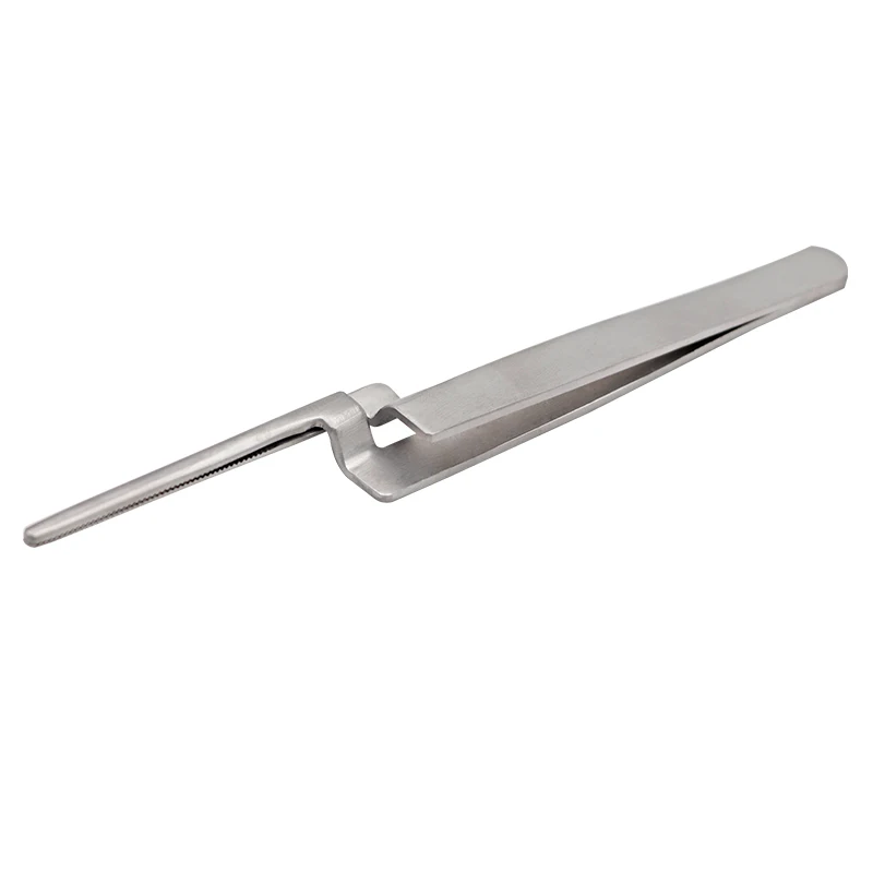 Stainless Steel Dental Occlusal Paper Tweezers Curved Bite Articulating Paper Plier Orthodontic Forcep For Teeth Care Tool