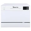 Energy Star Countertop Dishwasher 6 Plate Wash Programs White EZ Clean Filter Stainless Steel Interior Residual Drying Quick 1
