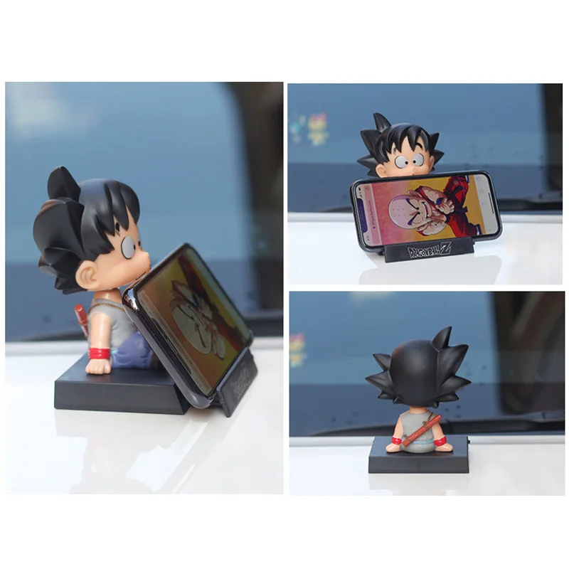 Dragon ball goku dos desenhos animados balançando cabeça figura telefone do  carro titular ornamentos decorações interiores de automóveis anime boneca  brinquedos acessórios - AliExpress