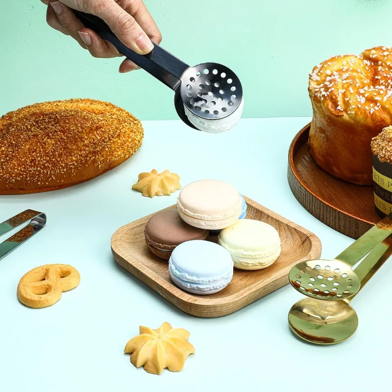 Tea Bag Squeezing Pliers, Stainless Steel Circular Tea Pliers, Kitchen and Bar Tools, Practical in Gold, Silver and Black Colors