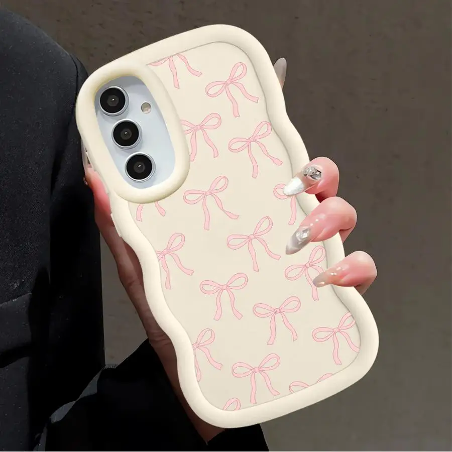 Chic Pink Bow Soft Phone Case Cover