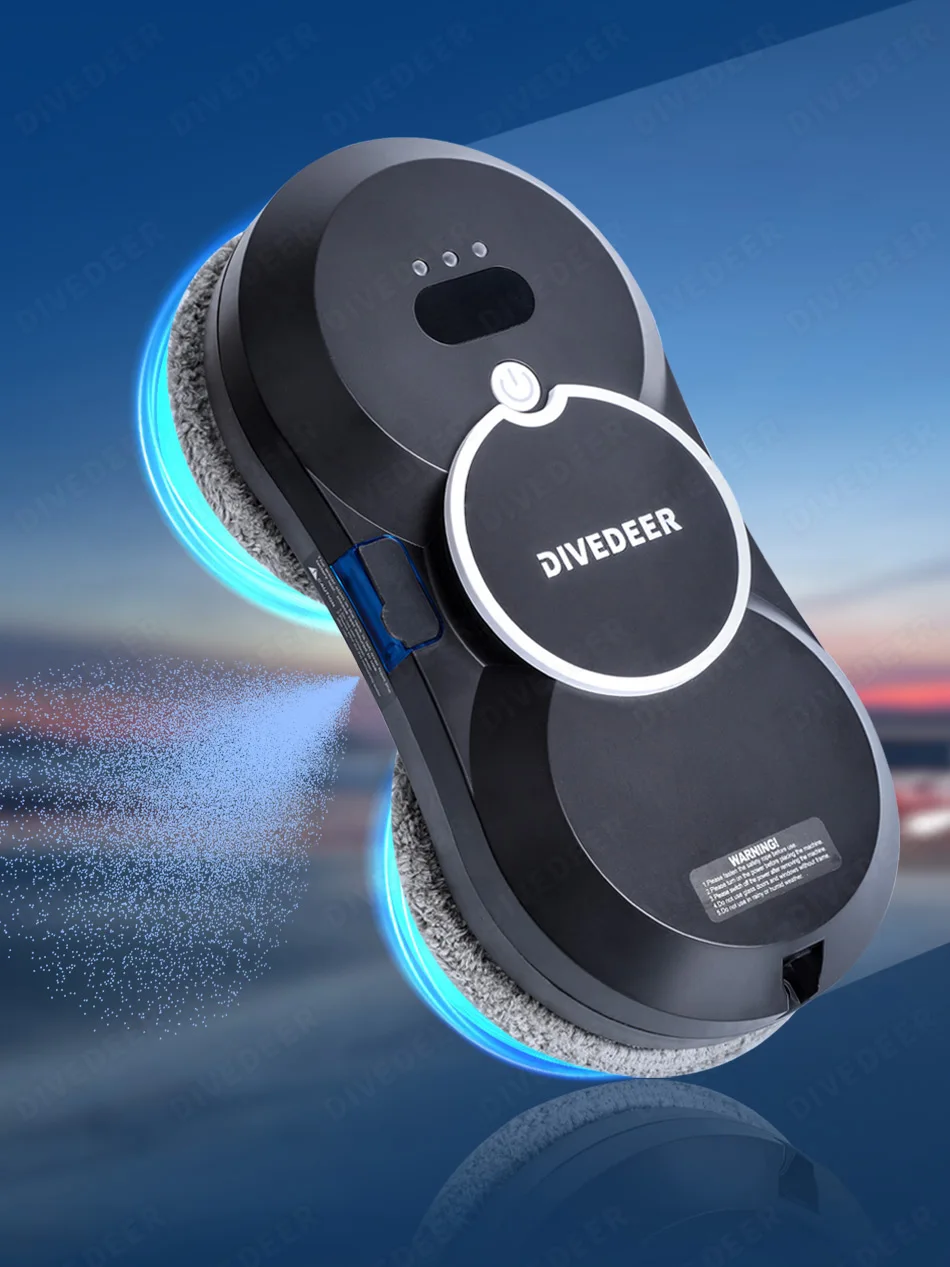 지능형 물 스프레이 창문 청소 로봇, 브러시리스 모터, 유리 청소기, 스프레이 타입, 창문 청소 로봇