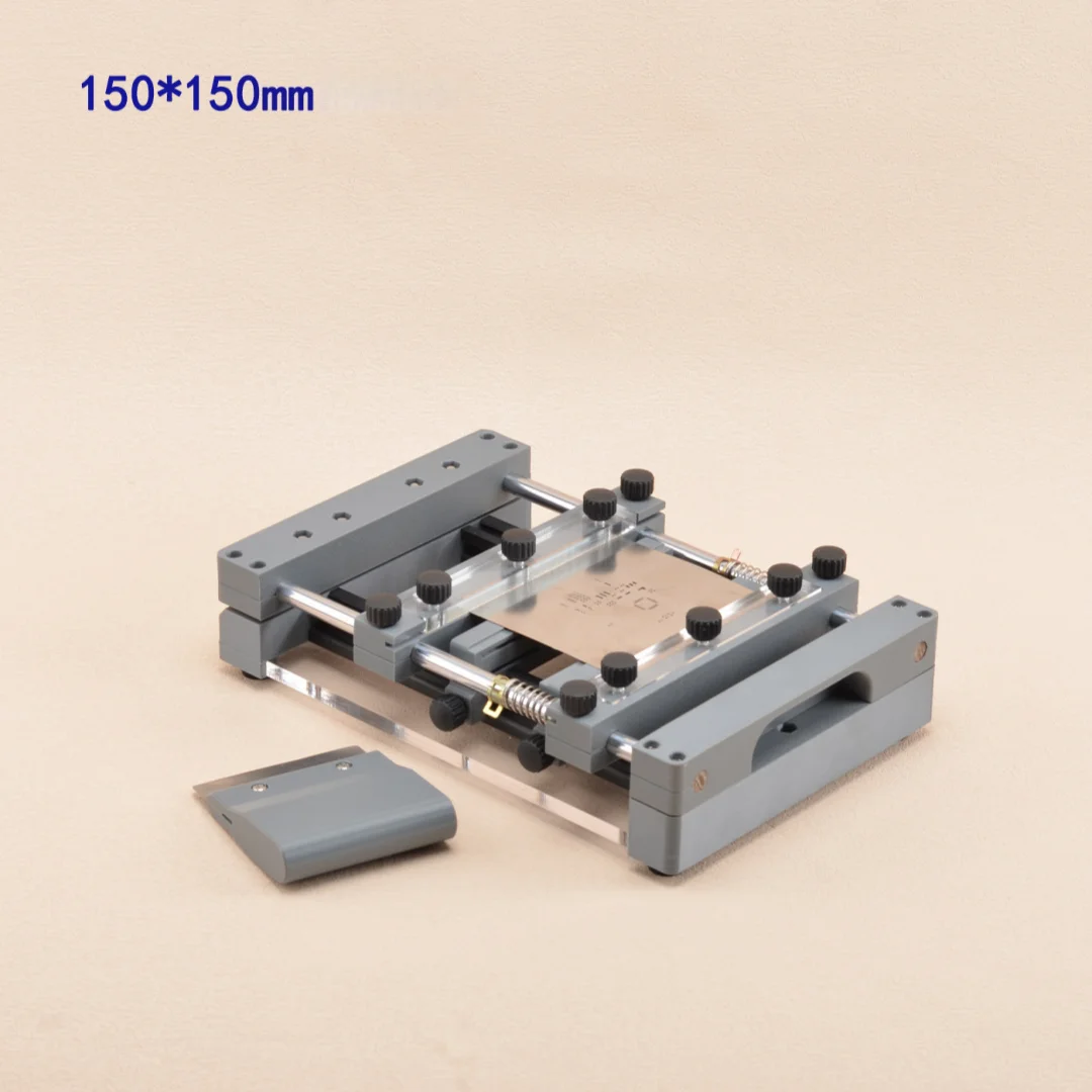 데스크탑 SMT 스크린 인쇄기 150/250MM 수동 PCB 스텐실 프린터 솔더 페이스트용 정밀 정렬 장치