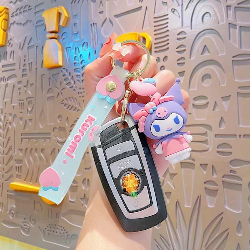 

Kuromi Precision Cute Series Cartoon Keychain Pendant Jewelry Wholesale Bookbags Instagram Small Doll Couple Keychain Pendant