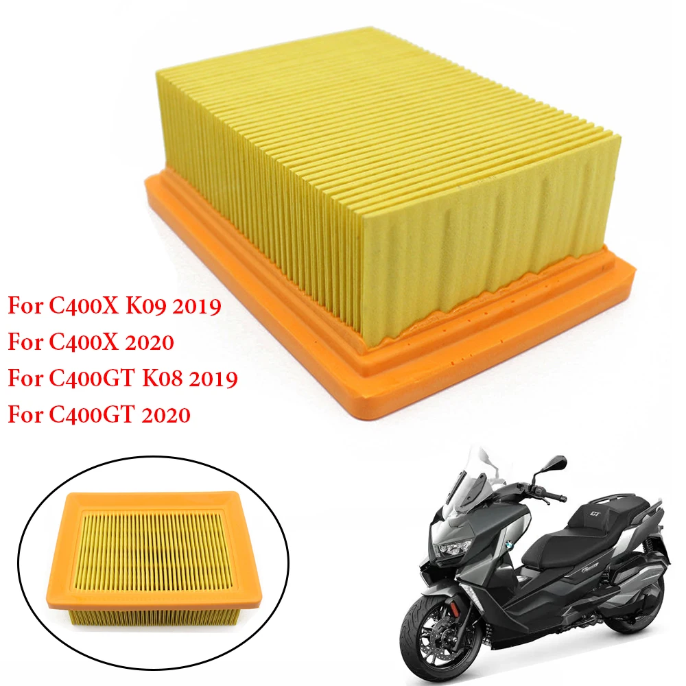 Air Filter Motorcycle Air Filter Air Filter Cleaner Motorcycle Replacement Engine Air Intake Filter Cleaner Scooter Air Filter For BMW C400GT C400X C400 GT/X
