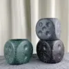 Creative Dice Square Flower Ceramic Pot Pen Holder Storage Jar Container Succulent Flower Pot Home Decoration Vase Storage Tank 5