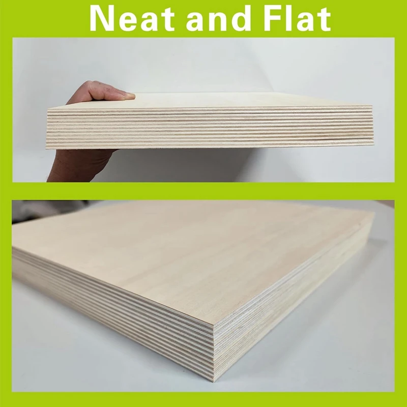 Basswood sheets 12 pack 12X12x1/8Inch 3Mm for laser cutting engraving drawing
