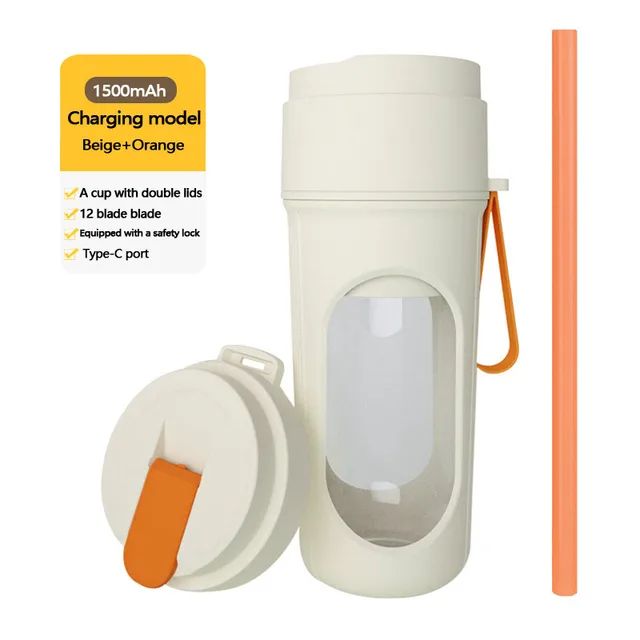 1pc Wireless Electric Juicer Cup - Portable Juicing Blender for Fresh Smoothies and Juice - Convenient Easy to Use Juice Cup 2