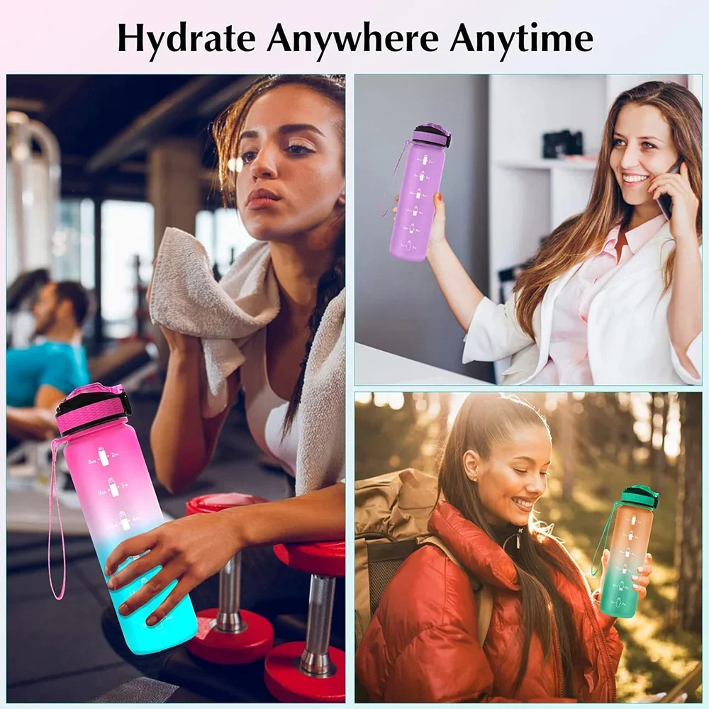 Water Bottle 1L for Office Gym Outdoor Camping