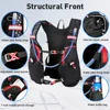 5L Ultra Lightweight Running Backpack Running Trail Hydration Vest Pack Marathon Running Bike Rucksack bag 500ml 2L Soft Flask 4