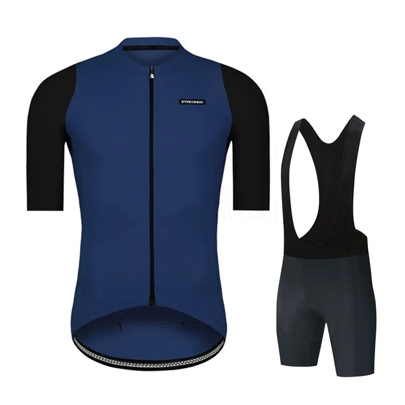 Etxeondo Clothing Cycling Jersey Kits Blue Summer Short Sleeve Bib Shorts Set Quick-dry Racing Maillot Ciclismo Set Bike Uniform 4