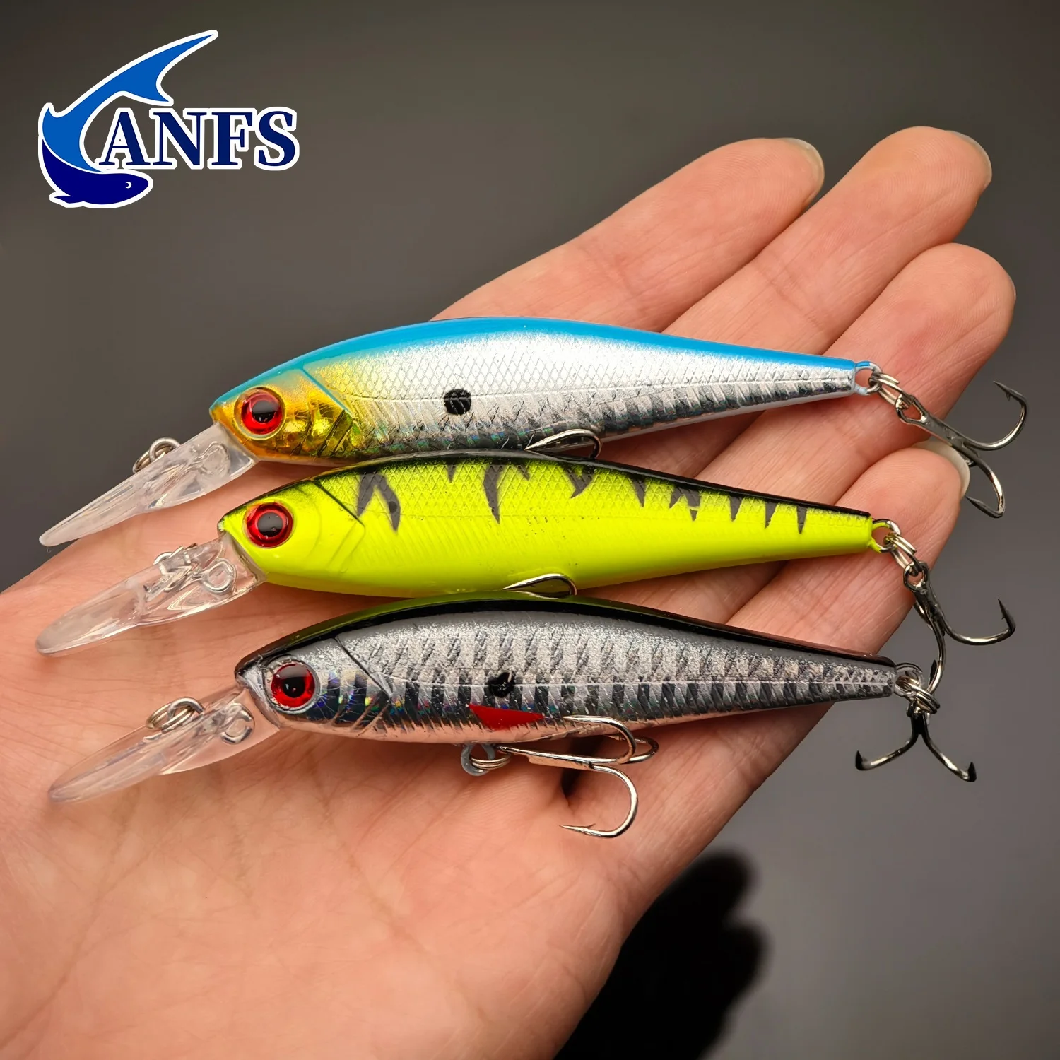Anfs 3PCS Minnow Lure -exceptional Artificial Baits Enhanced Catch Rates,cool