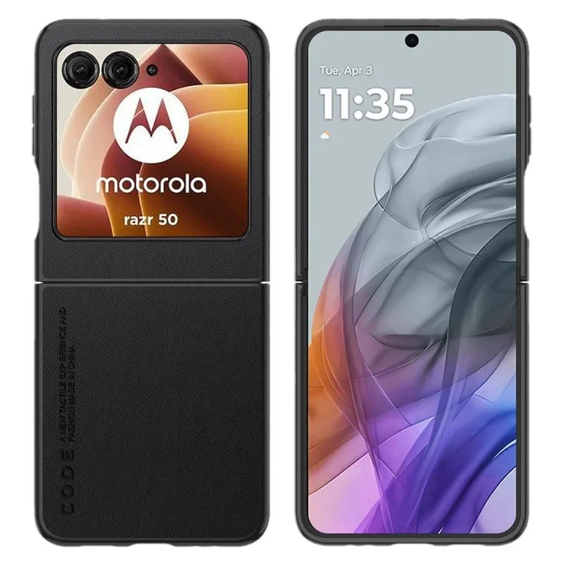 Luxury Leather Shockproof Hard Case – Elegant and Durable Mobile Cover