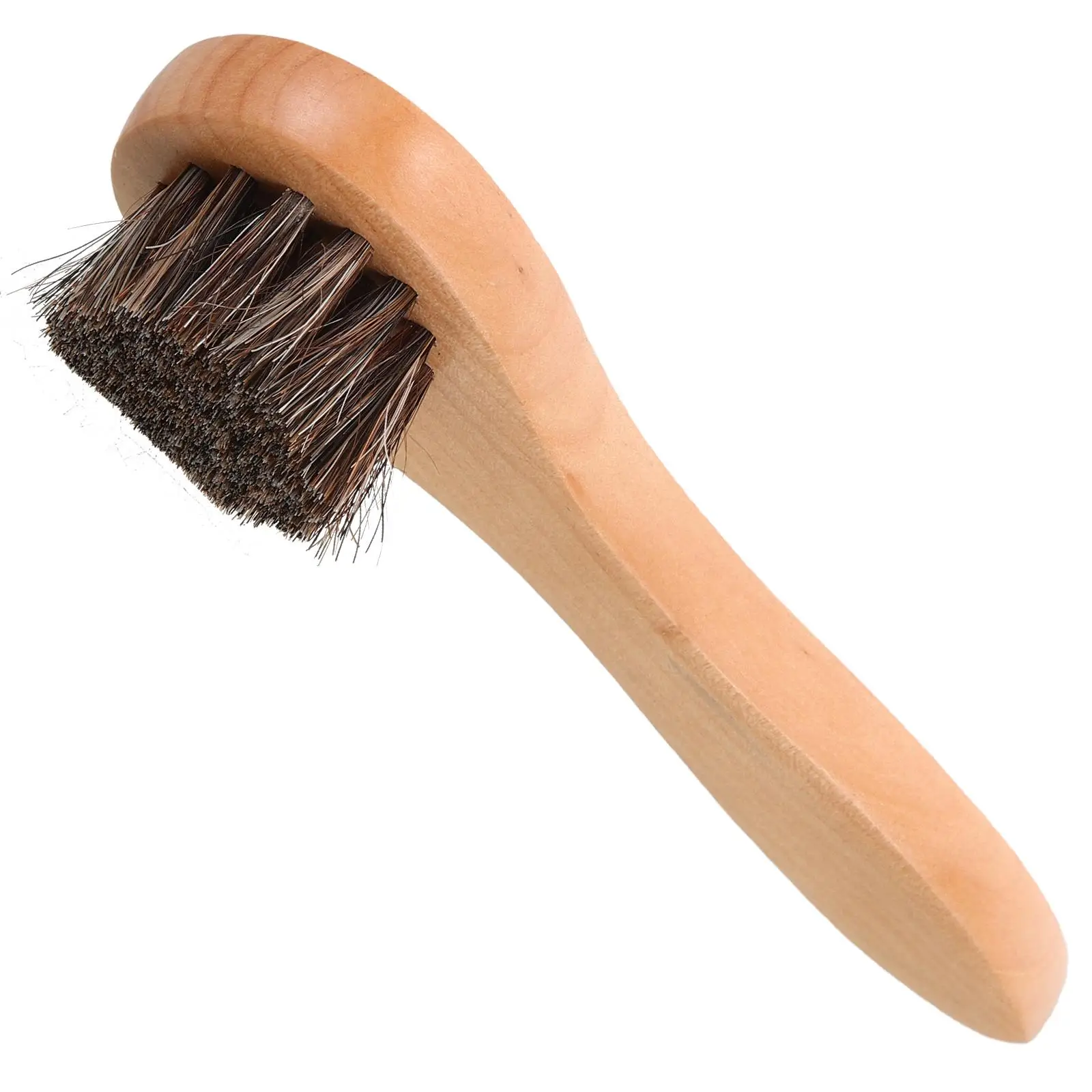 Horse Hair Brush Shoe Polish Kit Polishing Brushes Shoes Boot Shine Scrubber for 2