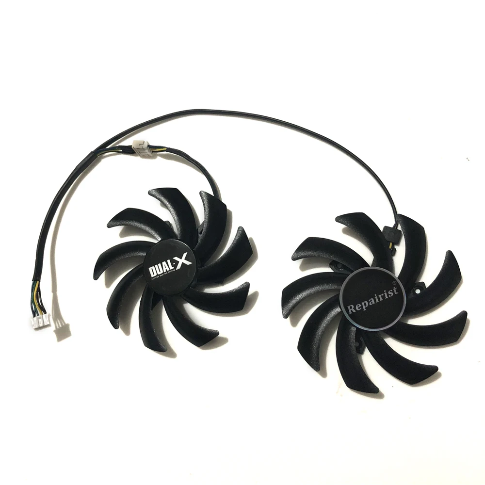 2 개/세트,FD7010H12S, 85mm 지름,그래픽 팬,적용 대상 Sapphire HD6850 HD6970 HD7870 2G,적용 대상 Sapphire HD7950 HD7970,적용 대상 ZOTAC GTX