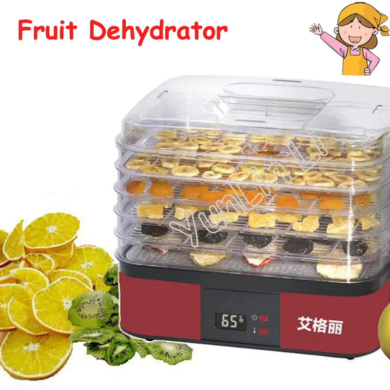 5 Layers Fruit Food Dryer Household Vegetable Dehydrator 220V 250W Food Drying Machine
