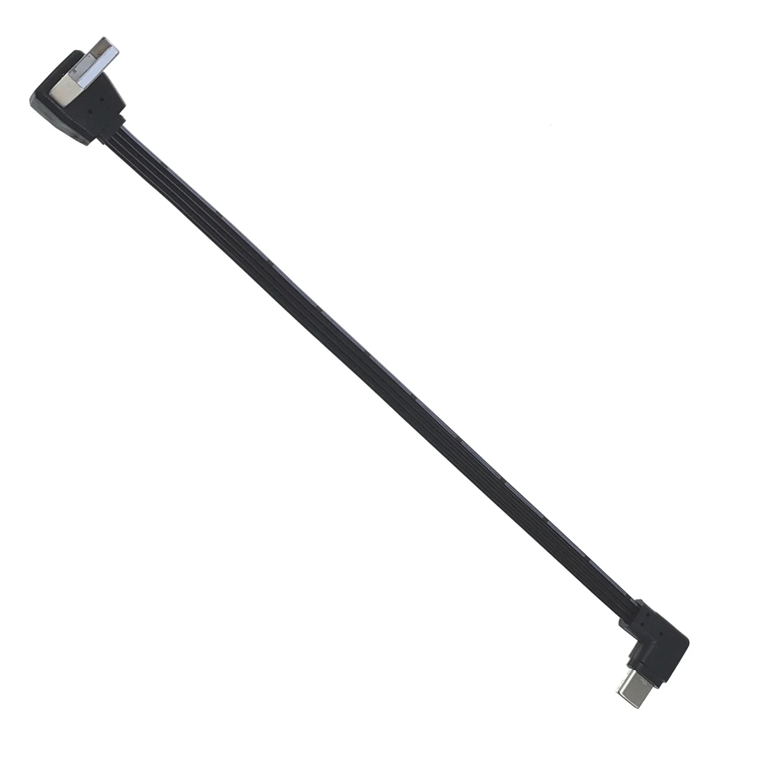 Cabo de Dados Flat Curva 90 Graus Cabo de Carregamento Adaptador Usb am Cotovelo tipo c Straight End 10cm100cm - Imagem 4