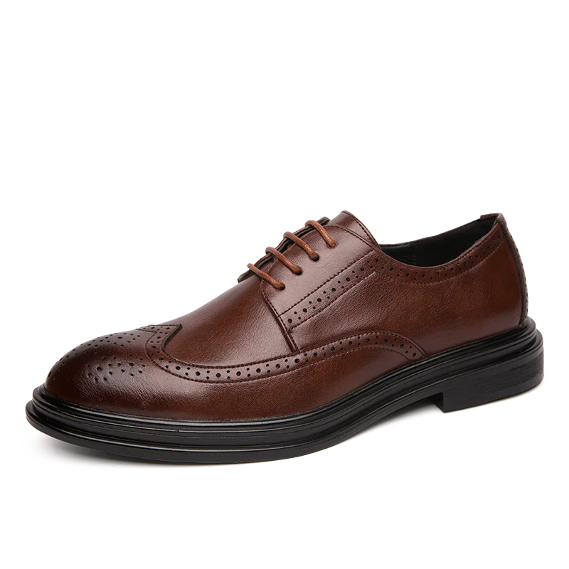 Men's casual shoes Brock Oxford Vintage pointed men's official shoes spring and autumn new business classic men's