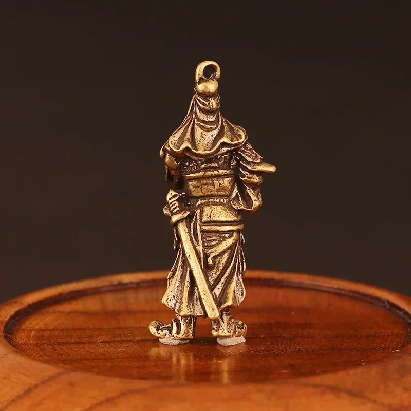 Statua Feng Shui Guan Gong – Dio Protettore Dorato In Resina, 14 Cm, Tradizione Asiatica - 4